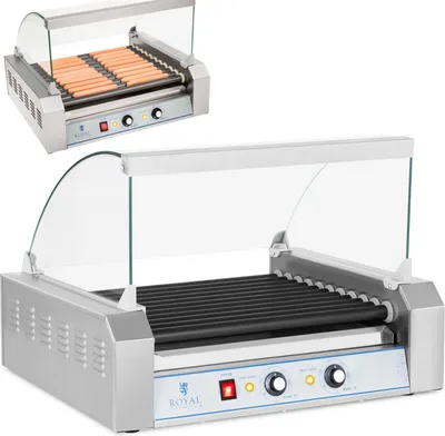 Produktbild von Grill rolkowy z szybą Roller grill z rolkami z teflonu 11T