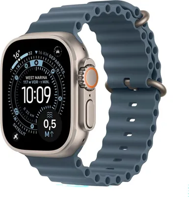 Produktbild von Apple Watch Ultra 3 49mm Natural Titan AB Ocean Band - NEU - Differenzbest.