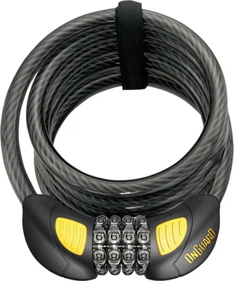 Immagine prodotto di OnGuard 8031GLO serratura a spirale Dobermann 8031 GLO LED 185cm, Ø 12mm, nero/giallo