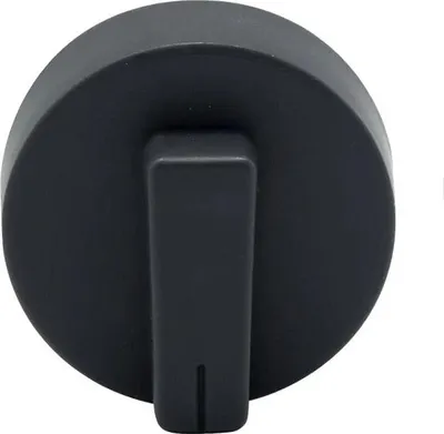 A black thermostat knob for a BIELMEIER Einkochautomat.