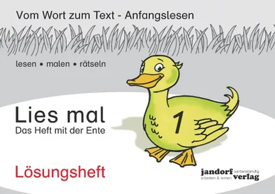 Produktbild von Lies mal 1 - Das Heft mit der Ente: Lösungsheft Broschiert]