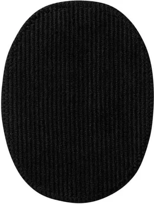 Produktbild von Kordflicken, Schwarz 2 St. - Aufnäher, Bügelbild, Aufbügler, Applikationen, Patches, Flicken, Zum Aufbügeln, Größe: 9,5 x 12,0 cm