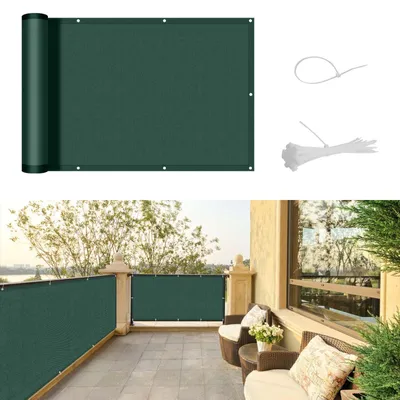 Obrázok produktu pre Solidchoice – Paraván na balkón, 90 x 600 cm, ochrana proti UV žiazeniu a ochrana proti vetru