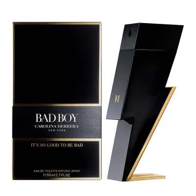 Obrázok produktu pre Carolina Herrera Bad Boy, Muži, 50 ml, Bergamot, Grapefruit, Korenie, šalviový olej, Vetiver, kakao, Tonka, Sprej