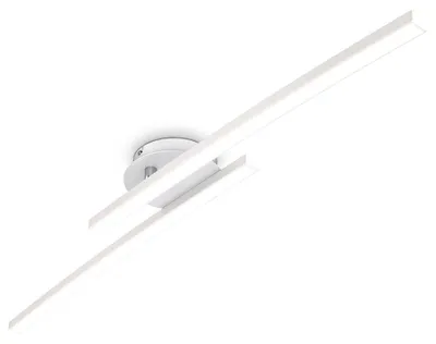 Image de B.K.Licht I Plafonnier 12W, blanc, 2 platines LED pivotantes, 3000K blanc chaud, 1100 lumen