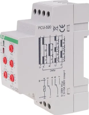 Immagine prodotto di F&F | Relè Temporizzato PCU-520 - 230V - Impostazioni Flessibili - Ideale Per Automazione