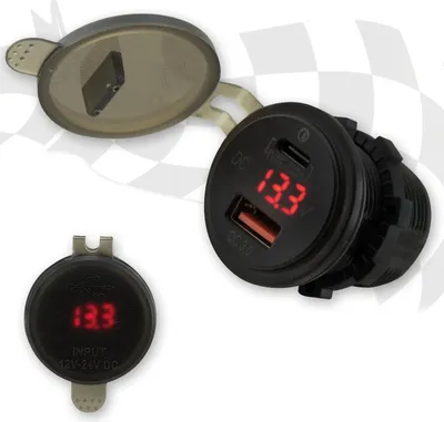 Immagine prodotto di Bordsteckdose 3.0 | 1 x USB-A | 1 x USB-C + Volt