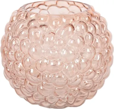 Produktbild von Rasteli Vase Kugelförmiges Glas Rosa D 24 cm H 21,5 cm