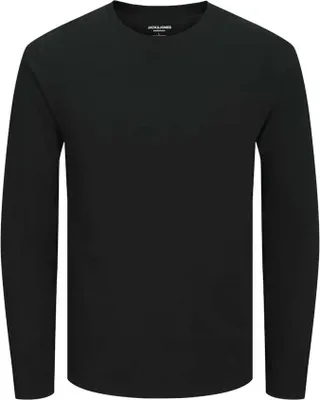 Produktbild von Jack & Jones Organic Basic Langarm-t-shirt Schwarz L Herren Schwarz L