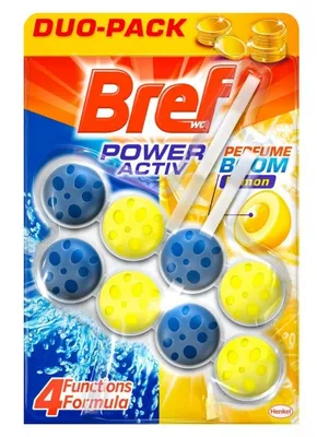Produktbild von Bref WC Reiniger Haushaltsreiniger Limone Duo Frischer Duft für saubere Toilette