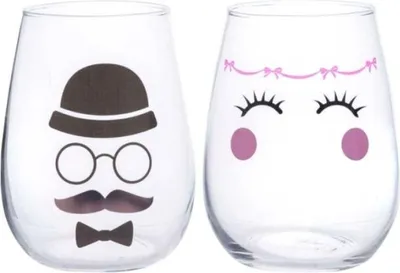 Immagine prodotto di Set di 2 bicchieri da acqua Wedding da 47 cl