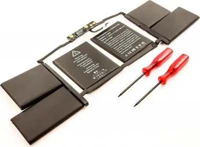 Produktbild von Akku für Apple MacBook Pro 15 A1707 Li-Pol 11,4 Volt 6600 mAh schwarz.