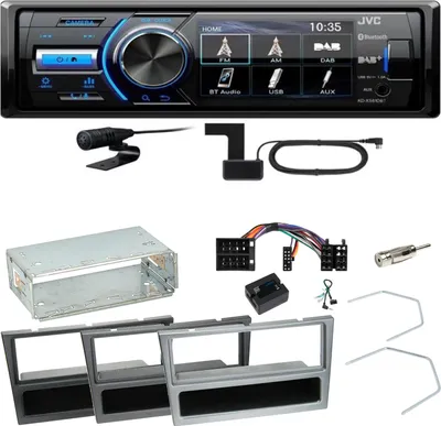 Produktbild von JVC KD-X561DBT DAB+ Bluetooth USB Einbauset für Opel Vectra C Signum Corsa Combo