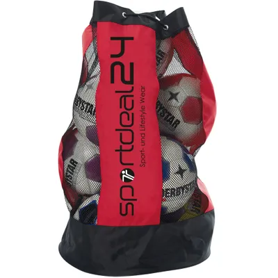 Produktbild von DERBYSTAR Ballsack für 10 Bälle sportdeal24 Logo rot