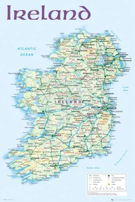Immagine prodotto di Mappa Irlanda - Poster - Mappa 2012