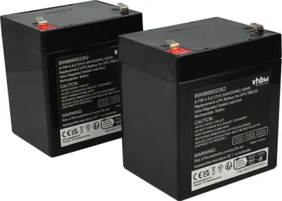 Produktbild von vhbw 2x Akku Ersatz für APC RBC20 für USV (4500 mAh, 12 V, AGM)