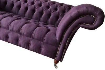 Obrázek produktu pro Chesterfield 3místná pohovka látkové čalounění pohovky 3místné pohovky