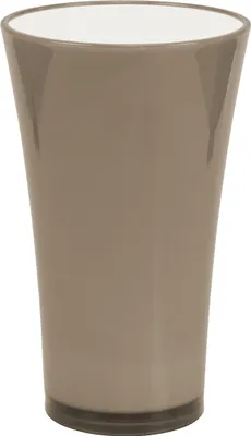Produktbild von Elegante Blumenvase „Fizzy“ Ø13,5cm H20cm in Platingrau aus Kunststoff