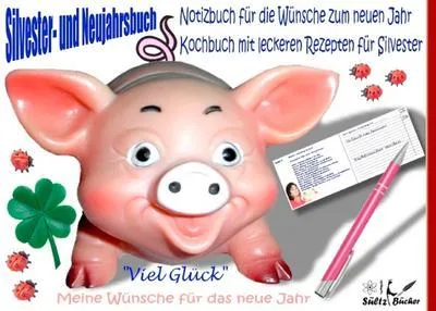 Immagine prodotto di Silvester- und Neujahrbuch - Notizbuch für die Wünsche zum neuen Jahr - Kochbuch mit leckeren Rezepten für Silvester