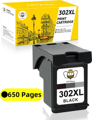 Produktbild von 🌼CMYBabee 302 XL Druckerpatronen 🖨️Kompatibel für HP 302XL Tintenpatronen, Schwarz✔️