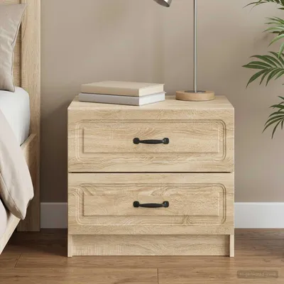 Produktbild von vidaXL Nachttisch Sonoma-Eiche 62 x 34,5 x 44,5 cm Holzwerkstoff