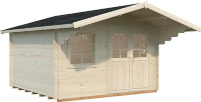 Produktbild von Palmako Gartenhaus Sally 12,3 m² - 44 mm naturbelassen