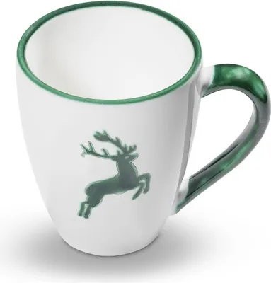 Image de Gmundner Keramik Grüner Hirsch Tasse à déjeuner Max 0,3 litre