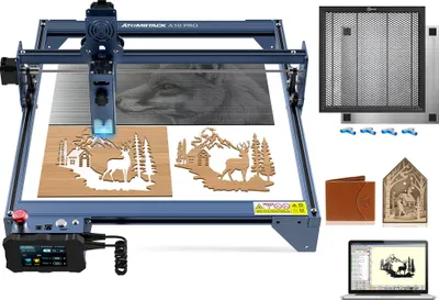 Produktbild von AtomStack X7 Pro 2 IN 1Engravern Kit (A10 PRO 50W Engraving maschine+ Honeycomb Wabenarbeitstisch Plattform 400*400*22mm)