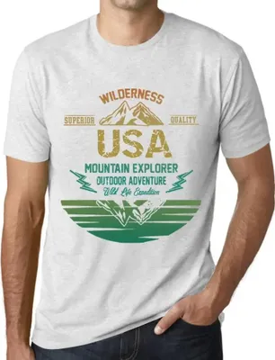 Produktbild von Herren Grafik T-Shirt Outdoor-Abenteuer Wildnis mountain explorer usa – Outdoor Adventure, Wilderness, Mountain Explorer Usa – Öko-Verantwortlich