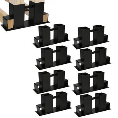 Productafbeelding van Set van 8 Houten Stapelhulp voor Stabiele houtopslag
