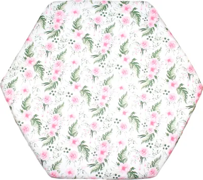 Produktbild von PRIMAWELA Spannbettlaken für Baby Kinder 6-eck Laufgitter Laufstall Matratze 105x120cm 10. Flowers