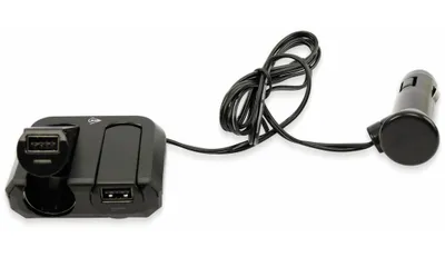 Image de Chargeur USB DUNLOP pour voiture 16237, double sortie, 4,8 A, 12/24 V