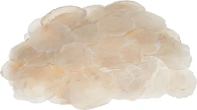 Produktbild von Camar-Perlmuttscheiben in Natur, Packung mit 0,5kg | Perlmuttscheiben zum Basteln