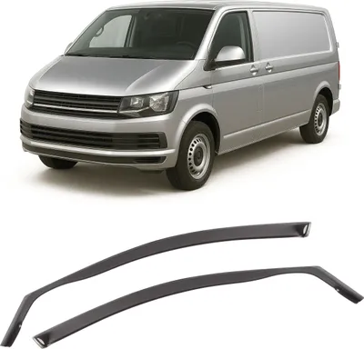 Produktbild von WALSER Premium Auto Windabweiser für VW T5/Multivan T5 04/2003-08/2016, T6 04/2015-2025, Passform Regenabweiser Set für Fahrer- und Beifahrerseite, Auto Windabweiser 2 Stk.