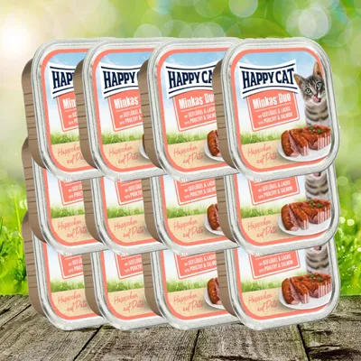 Produktbild von HC Minkas Duo Menü Geflügel Lachs 12 x 100 g