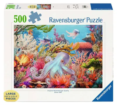 Productafbeelding van Ravensburger Legpuzzel: Koraalrifleven - 500 XL stukjes.