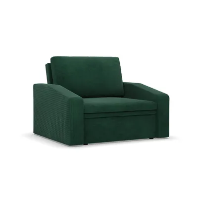 Produktbild von Sessel mit Schlaffunktion, Loungesessel für das Wohnzimmer, Orbit 90cm, Cord Dunkelgrün