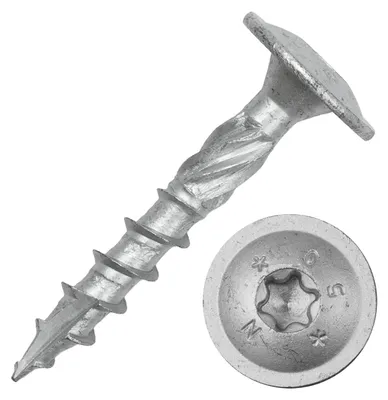 Obrázok produktu pre Skrutky na upevnenie nosných stĺikov, pozinkované, 8 x 50 mm - balenie po 100 kusov