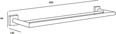 Produktbild von Dietsche Dopp. Handtuchhalter 65 x 10 75 x 10, 754510