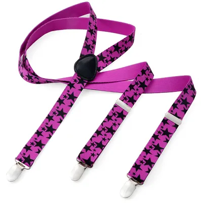 Produktbild von Kinder Hosentraeger Y Form schmal  XS Pink Stern