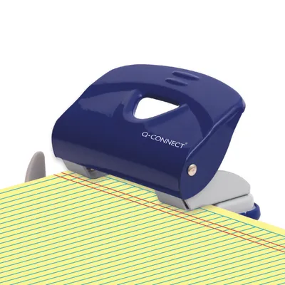 Produktbild von Q-CONNECT KF14218 Locher, 20 Blatt, blau/grau