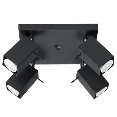 Zdjęcie produktu dla Lampa sufitowa MERIDA 4 Czarny Sollux Lighting SL.0102