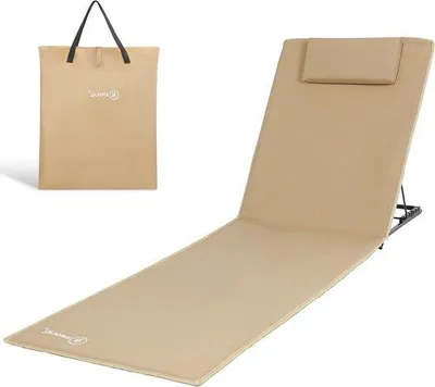 Produktbild von Famanu Strandliege Verstellbar - Komfortable Liege mit Rückenlehne
