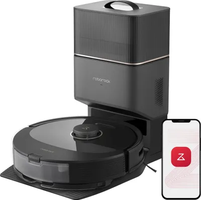Produktbild von robotický vysavač roborock Q8 Max+ s automatickou vyprazdňovací stanicí, kartáč DuoRoller, 5500Pa, mopovací robot se sací stanicí, 2,5l prachový sáček (černý)