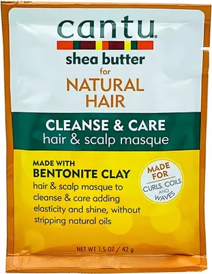 Immagine prodotto di Cantu | Maschera per capelli Clarify & Renew - 42 g - Idratante intensiva - Trattamento naturale per capelli - Argilla bentonite