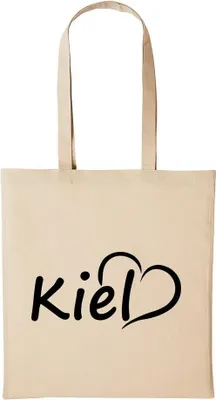 Produktbild von Huuraa Baumwollbeutel Kiel Geschenk Einkaufstasche Natural 10 Liter Baumwolle Kiel Accessoire