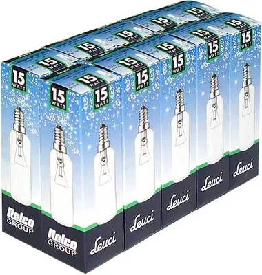 Produktbild von 10 x Leuci Glühbirne Röhre T25x70 15W E14 230V Kühlschrank warmweiß dimmbar