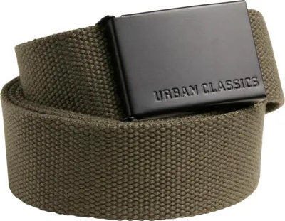 Image de Urban Classics TB305 | Canvas Belts One Size - Couleur : Olive/Black - Taille : One Size