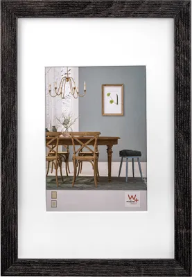 Zdjęcie produktu dla Walther Fiorito dunkelgrau 30x40 Holz inkl. Passepartout EF040D