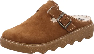 Produktbild von Rohde Damen Leder Hausschuhe Pantoffeln Foggia 6123, Größe:37 EU, Farbe:Braun